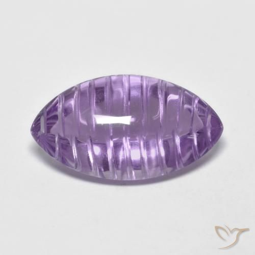 5.46ct Natural Medium Violet Amethyst, Marquise, Transparent