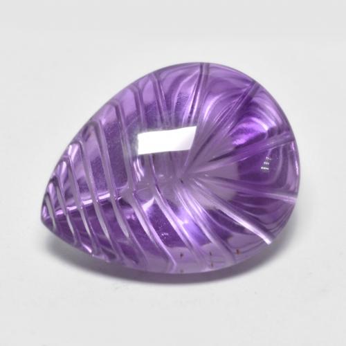 10.28 ct Carved Amethyst, 16.6 x 13 mm From Brazil, Photo A