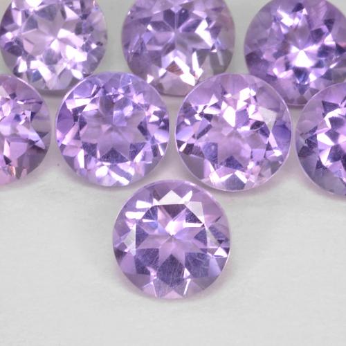 Medium Violet Аметист Камень - 0.5ct Круглая Фасетная Огранка (ID: 574236)