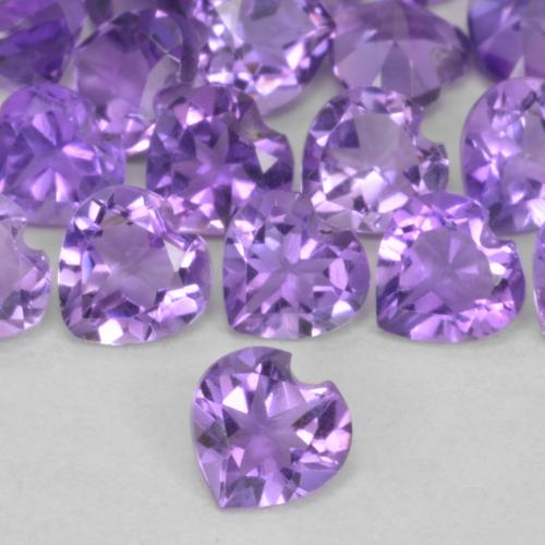 Medium Violet Аметист Камень - 0.2ct Фасетная огранка формы Сердце (ID: 577821)