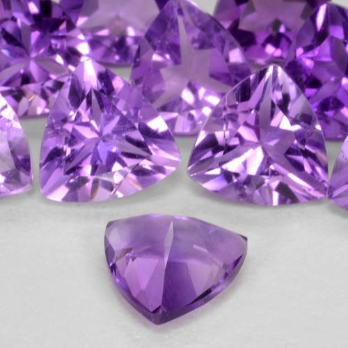 Amethyst Gemstones in 5 x 5 mm (calibrated) Size for Sale, Amethyst Stones in Medium Violet Color