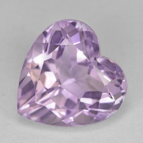 Medium Pink Violet Ametista Gem - 4.3ct Cuore sfaccettato (ID: 584714)