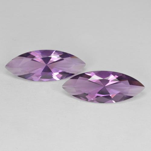 Light-Medium Violet Amethyst Gem - 2.9ct Marquise Facet (ID: 586780)