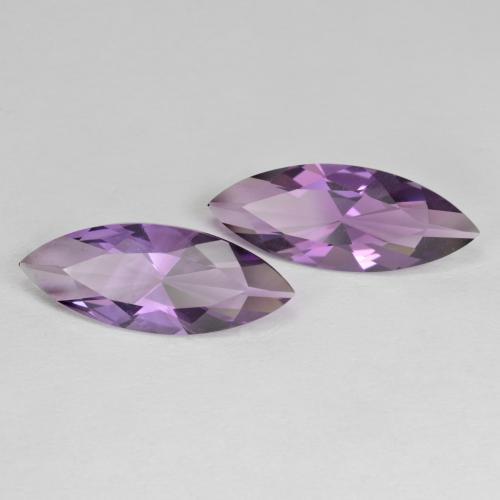5.59 ctw Purple Amethyst Stones, Natural Amethyst in Marquise Facet Shape for Sale