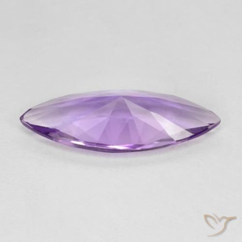Amethyst Gemstone in 18.1 x 7.1 mm Size for Sale, Amethyst Stone in Pinkish Violet Color