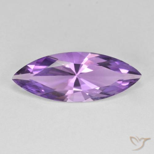 2.94ct Natural Deep Violet Amethyst, Marquise, VVS-VS
