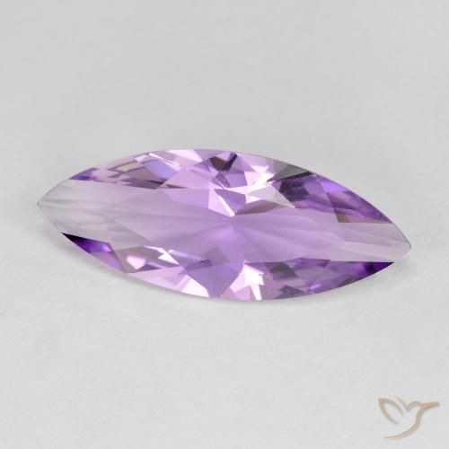 2.61 ct Violet Amethyst Stone, Natural Amethyst in Marquise Facet Shape for Sale