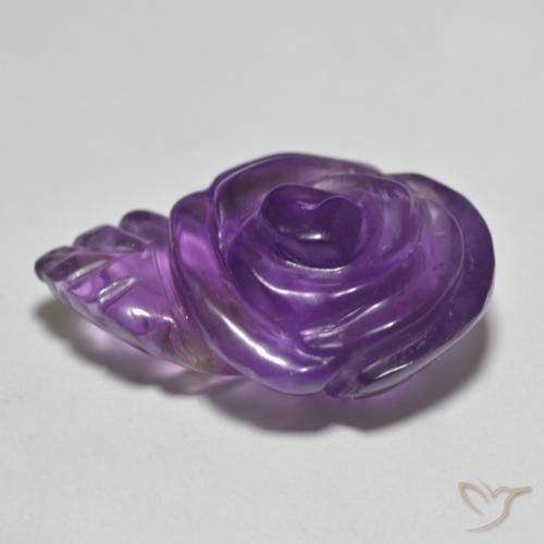 Amethyst Gemstone in 21 x 14.5 mm Size for Sale, Amethyst Stone in Medium-Light Violet Color