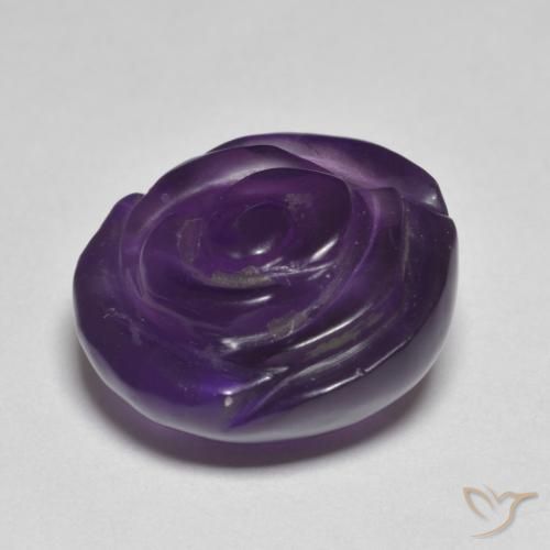 Amethyst Gemstone in 15 x 15 mm (calibrated) Size for Sale, Amethyst Stone in Dark Violet Color