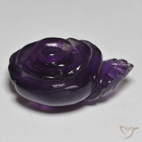 Amethyst Gemstone in 24.3 x 19 mm Size for Sale, Amethyst Stone in Medium Violet Color