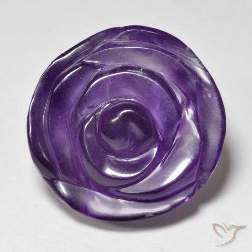 24.2 ct Carved Amethyst, 18.5 x 18.1 mm From Brazil, Photo A
