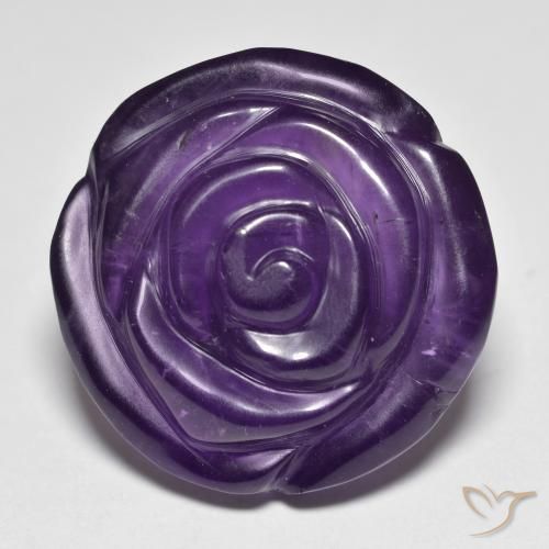 26.05 ct Carved Amethyst, 19.7 x 19.5 mm From Brazil, Photo A