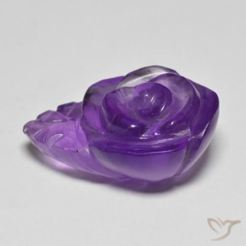 Amethyst Gemstone in 19.5 x 12.4 mm Size for Sale, Amethyst Stone in Medium Violet Color