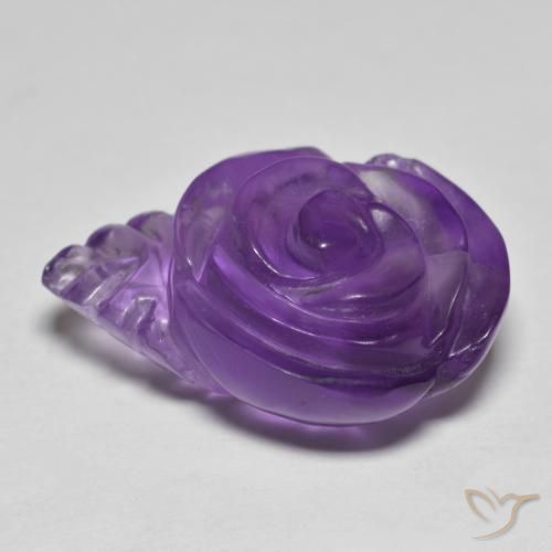 Amethyst Gemstone in 21 x 14.6 mm Size for Sale, Amethyst Stone in Medium Violet Color