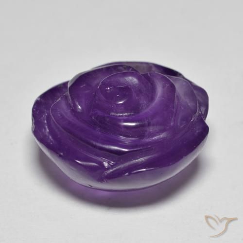 Amethyst Gemstone in 17.5 x 17.2 mm Size for Sale, Amethyst Stone in Medium Violet Color
