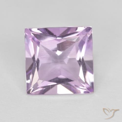 2.20ct Natural Light Magenta Amethyst, Square, VS