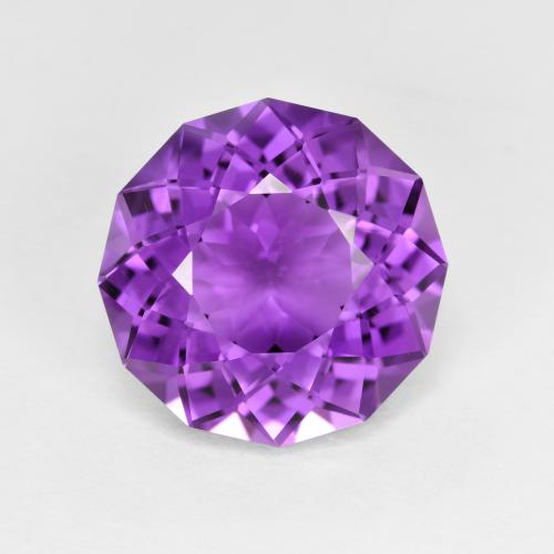 Vivid Violet Ametista Gem - 5ct Fancy Cut (ID: 598280)