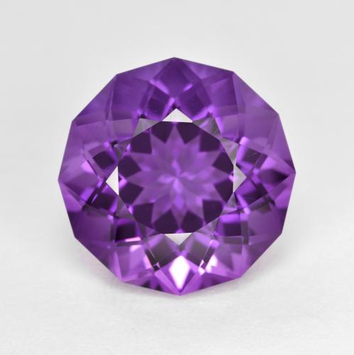 Medium-Dark Violet Amethyst Gem - 7.8ct Fancy Cut (ID: 598300)