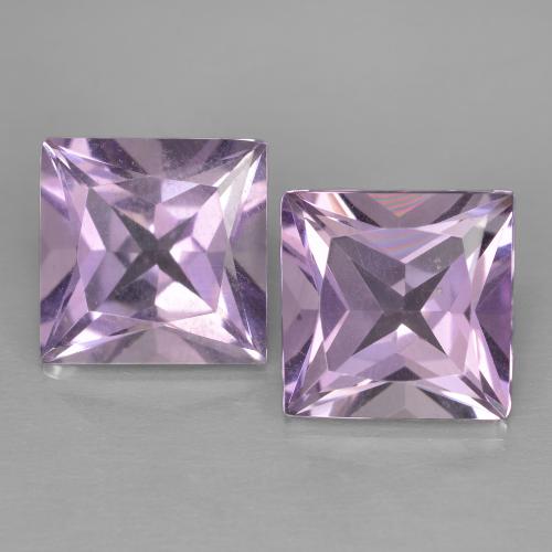 Medium Violet Pink Amethyst Gem - 2.2ct Princess-Cut (ID: 598452)