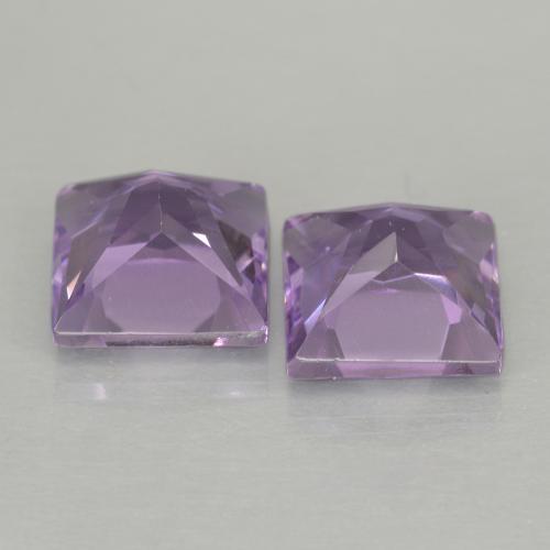 Amethyst Gemstones in 6 x 6 mm (calibrated) Size for Sale, Amethyst Stones in Light Violet Color