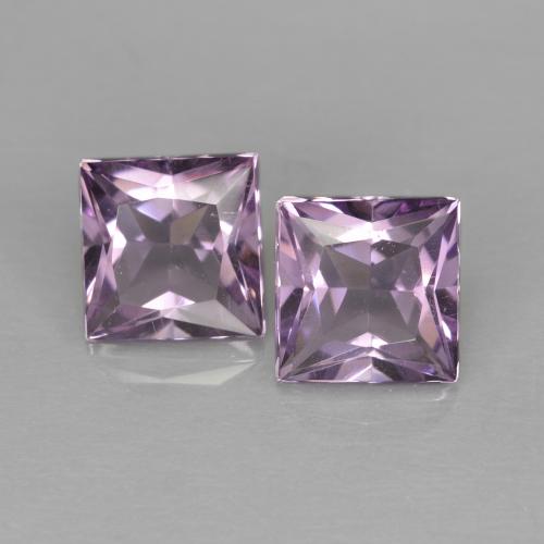 Sangria Violet Amethyst Gem - 0.6ct Princess-Cut (ID: 598457)