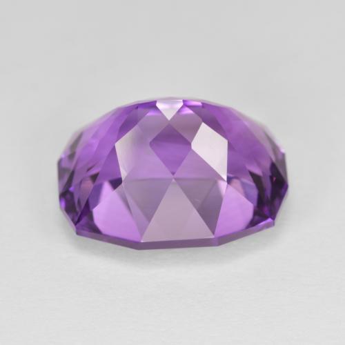 Amethyst Gemstone in 13.4 x 10.5 mm Size for Sale, Amethyst Stone in Medium Violet Color