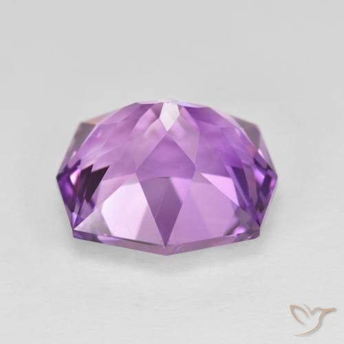 Amethyst Gemstone in 12 x 10.8 mm Size for Sale, Amethyst Stone in Iris Violet Color