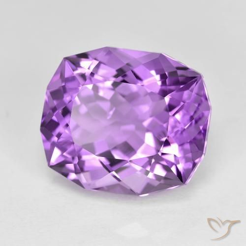 6.92 ct Violet Amethyst Stone, Natural Amethyst in Fancy Cut Shape for Sale