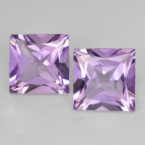 Iris Violet Amethyst Gem - 2.2ct Princess-Cut (ID: 598807)