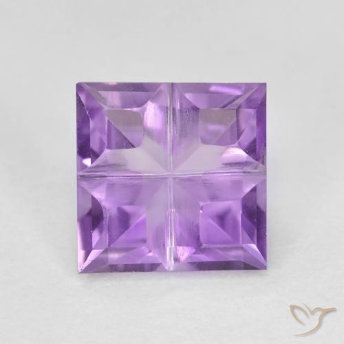 Пурпурно-фиолетовый Аметист Камень - 1.5ct Square Mixed-Cut (ID: 603865)