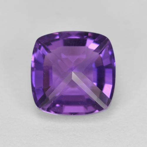 Viola scuro Ametista Gem - 1.6ct Taglio a cuscino (ID: 604483)