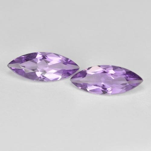 Medium Violet Amethyst Gem - 0.6ct Marquise Facet (ID: 604546)
