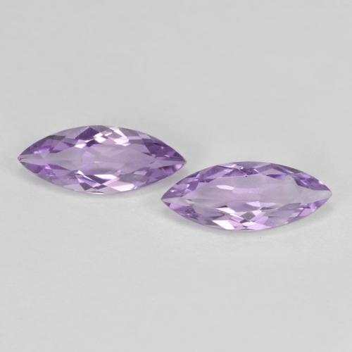 Medium Violet Amethyst Gem - 0.6ct Marquise Facet (ID: 604547)
