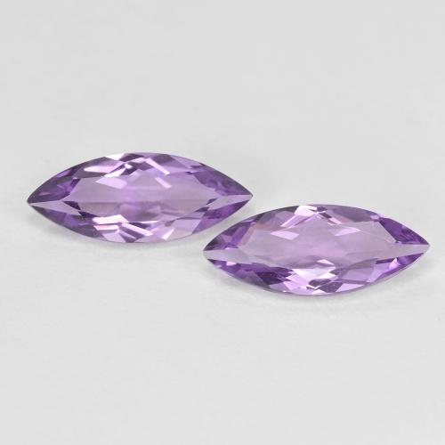 Purplish Violet Amethyst Gem - 0.6ct Marquise Facet (ID: 604550)