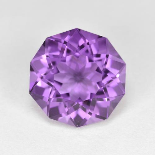 Pourpre violacé profond Améthyste gemme - 4.8ct Fancy Cut (ID: 604834)