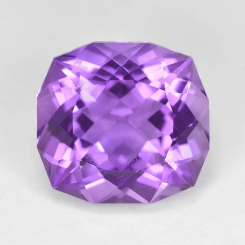 Viola scuro Ametista Gem - 13.9ct Taglio a cuscino (ID: 604865)
