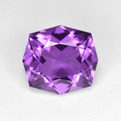 Medium Violet Ametista Gem - 4.8ct Sfaccettatura ottagonale (ID: 605603)