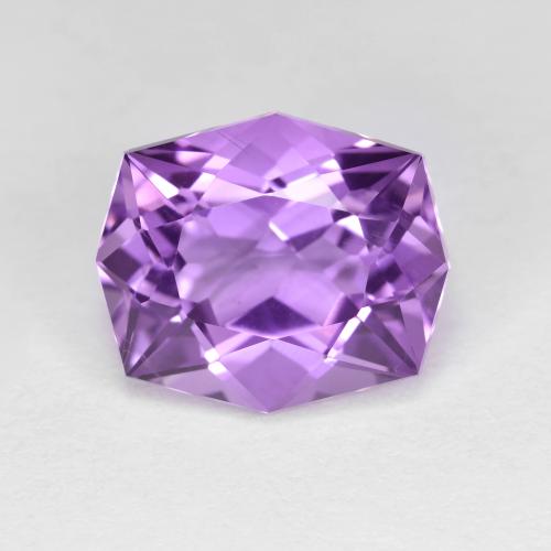 パープルがかったバイオレット アメジスト 宝石 - 4.3ct 八角形ファセット (ID: 605607)