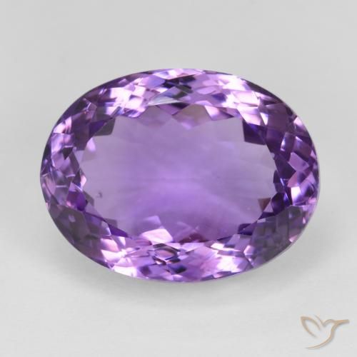 20.84ct Natural Vivid Violet Amethyst, Oval, VS