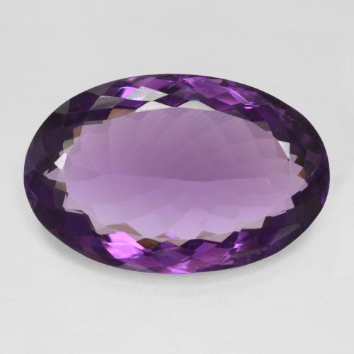 Medium Violet Amethyst Gem - 18.1ct Oval Facet (ID: 605879)