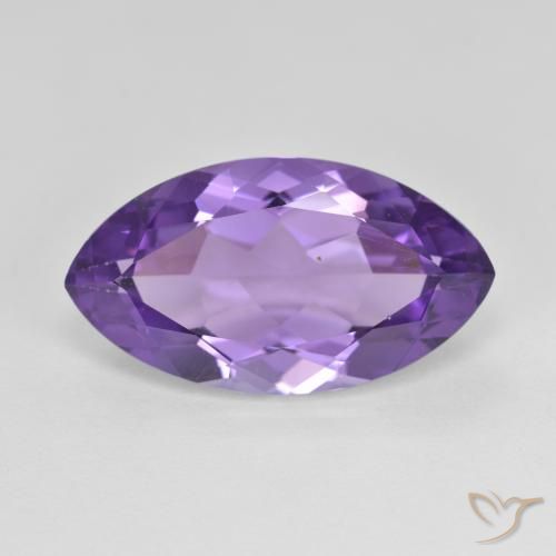 6.50ct Natural Medium Violet Amethyst, Marquise, VS