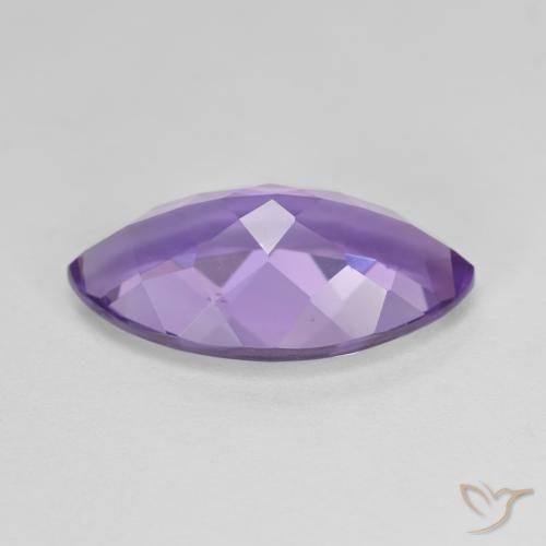 Amethyst Gemstone in 18.1 x 10.1 mm Size for Sale, Amethyst Stone in Medium Violet Color