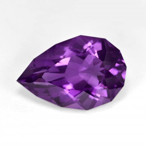 Amatista Violeta medio Elegante de 7.67 ct de Brasil, dimensión 17 x 11,6mm, piedra preciosa natural No tratado, claridad vvs, Amatista fancy cut de 1 pieza, dureza de Mohs de 7 Adecuado para joyas de uso diario , Piedra natal de febrero, Photo A