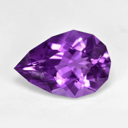Ametista fancy cut da 8,42 ct dal Brasile, dimensione 17,1 x 12mm, purezza VS, pietra preziosa naturale non trattati, Ametista 1pc in colore Viola scuro, durezza Mohs di 7 adatto per gioielli da indossare ogni giorno, Mercoledì Gemma, Photo A