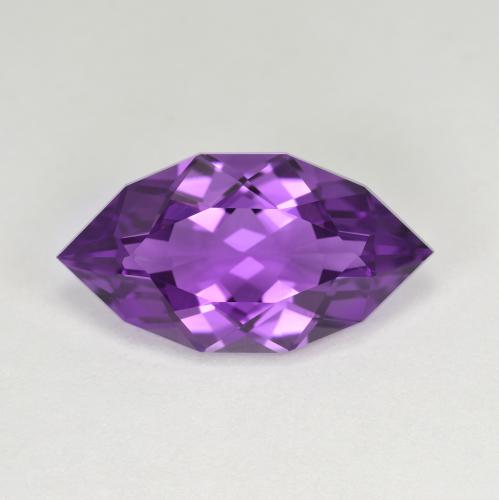 ピンクがかったバイオレット アメジスト 宝石 - 5.5ct Fancy Cut (ID: 606758)