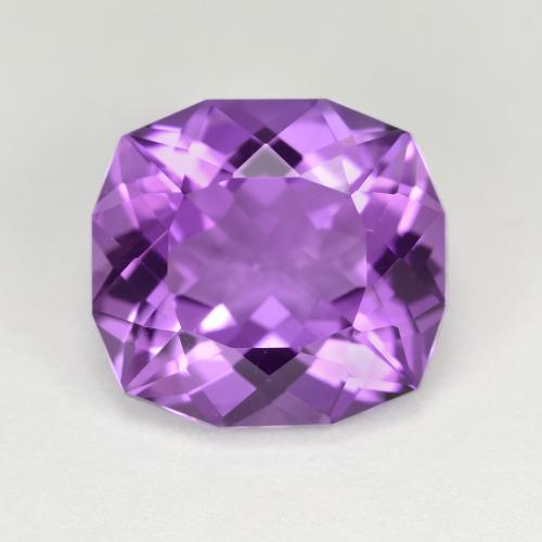 Améthyste Violet intense Coussin 6,91 ct du Brésil, Dimension 12,5 x 11,5mm, Pierre gemme naturelle Non traité, pureté vvs, 1 pièce d'améthyste cushion-cut, dureté de Mohs de 7 convient aux bijoux de tous les jours, pierre de sagesse, Pierre de l'esprit, Photo A