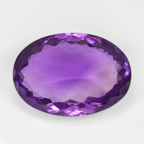 Améthyste Violet oval facet du Brésil, 20,3 x 14,4mm, poids de 16,61 ct, pierre gemme naturelle Non traité de pureté vvs, 1 pièce d'améthyste, couleur Violet vif, dureté Mohs de 7 convient aux bijoux de tous les jours, pierre de sagesse, Pierre de naissance de février, Photo A