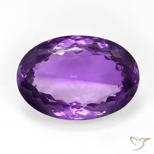 15.62ct Natural Intense Violet Amethyst, Oval, VVS