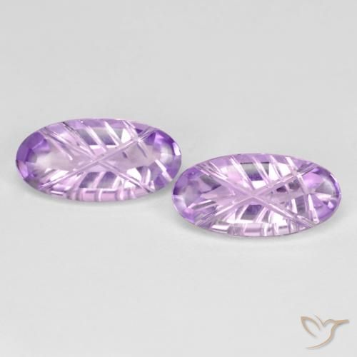3.58 ct Carved Amethyst, 12.1 x 6.1 mm From Brazil, Photo A