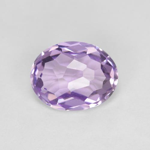 1.95 ct Violet Amethyst Gemstone, Amethyst Gem in Oval Facet Shape for Sale.